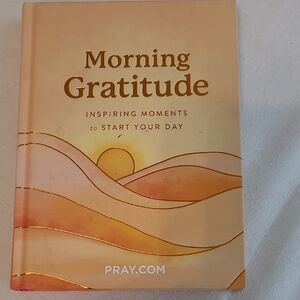 Pray.com Morning Gratitude Coffee Table Book - Orange and Gold